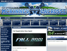 Tablet Screenshot of mckinneylacrosse.com